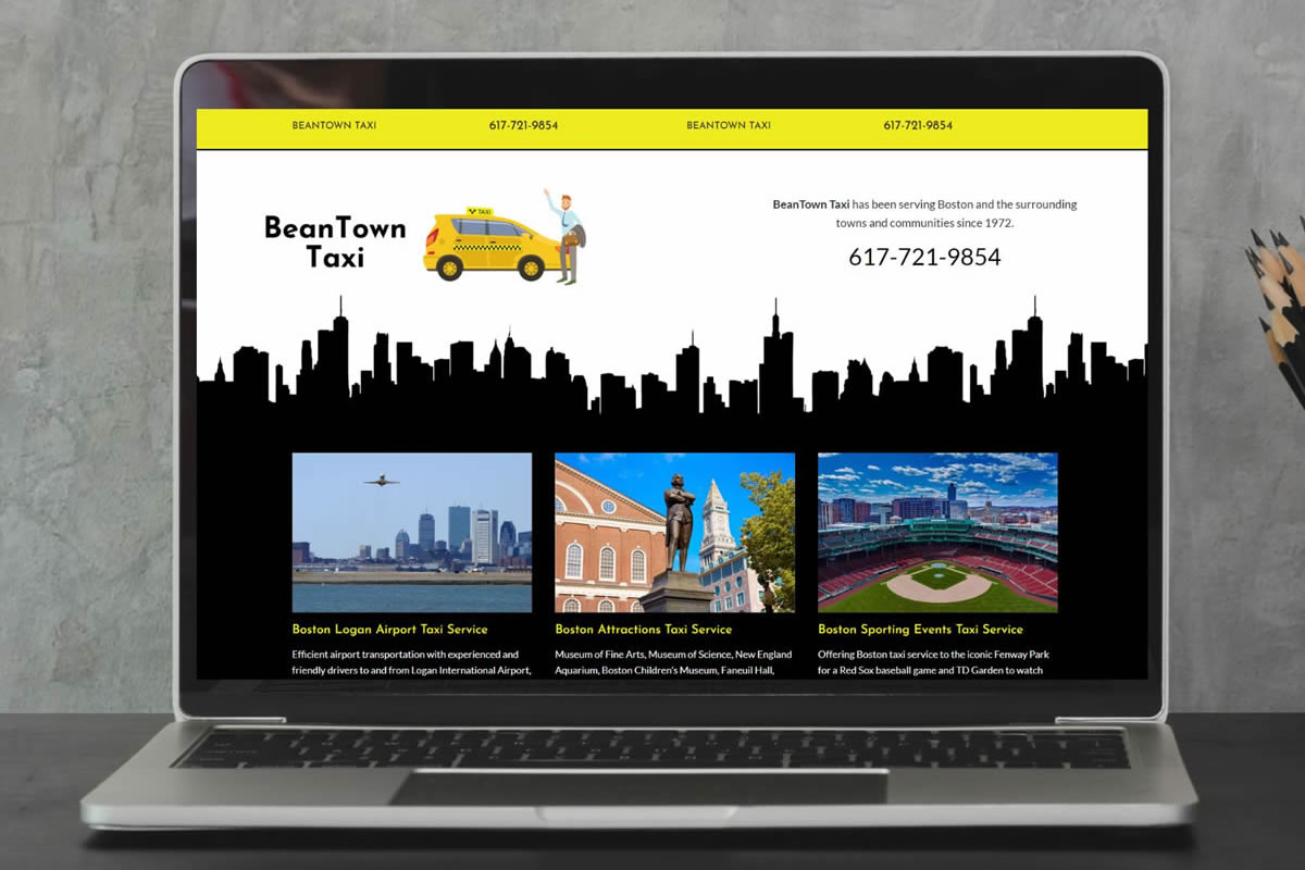 Beantown Taxi Boston Website Design