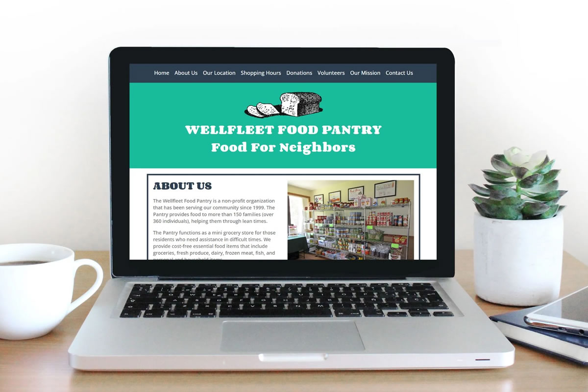 Wellfleet Food Pantry Website Design