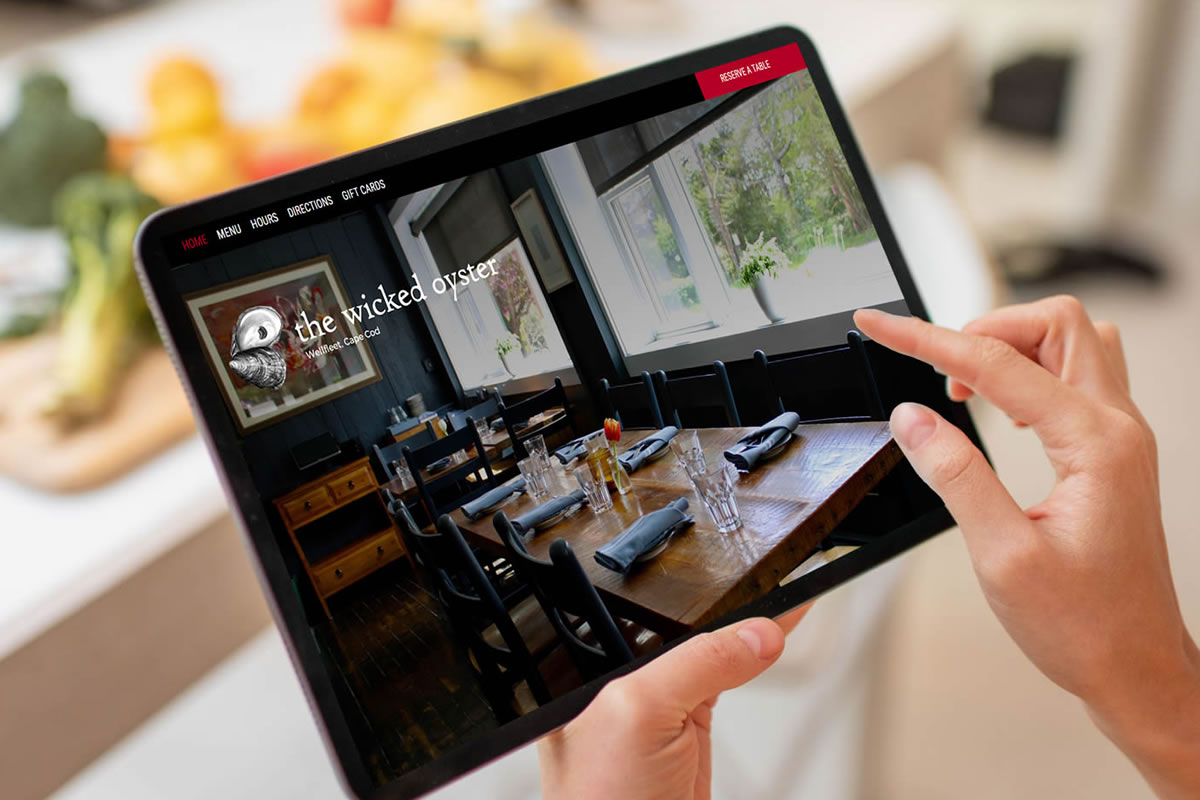 Wicked Oyster Restaurant Website Design and Build